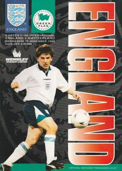 England v Switzerland 15-Nov-1995
