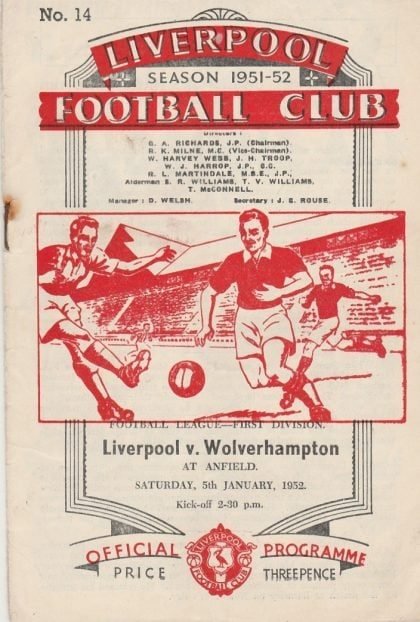 Liverpool v Wolverhampton Wanderers  05-Jan-1952