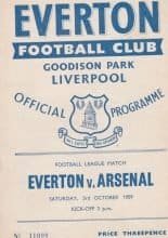 Everton v Arsenal 03-Oct-1959