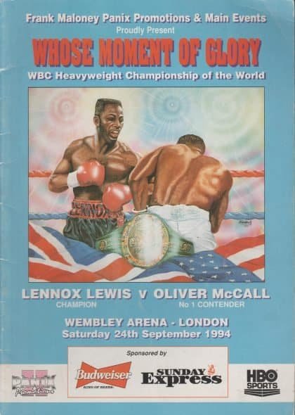 Lennox Lewis v Oliver McColl  24-Sep-1994