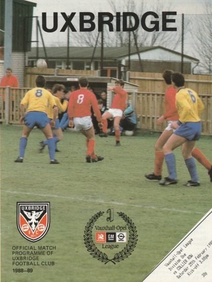 Uxbridge v Collier Row  25-Feb-1989