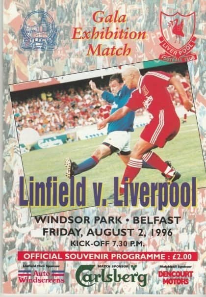 Linfield v Liverpool 02-Aug-1996