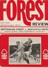 Nottingham Forest v Newcastle United 10-Sep-1974