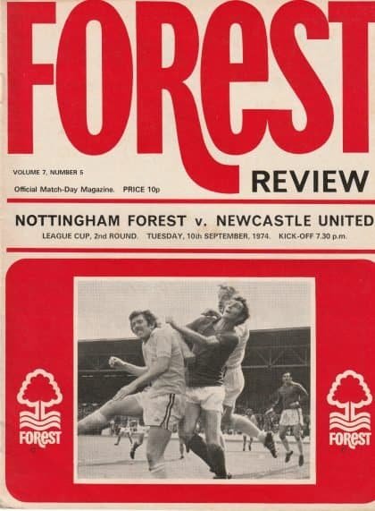 Nottingham Forest v Newcastle United 10-Sep-1974