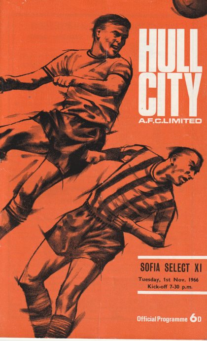 Hull City v Sofia Select XI  01-May-1966