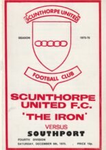 Scunthorpe United v Southport 06-Dec-1975