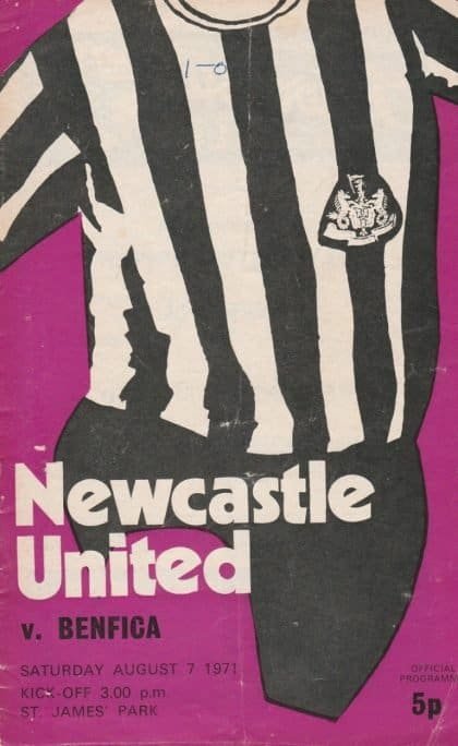 Newcastle United v Benfica 07-Aug-1971