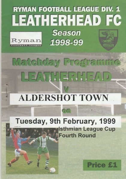 Leatherhead v Aldershot Town   09-Feb-1999