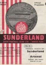 Sunderland v Arsenal  16-Jan-1965