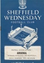 Sheffield Wednesday v Arsenal  02-Nov-1968