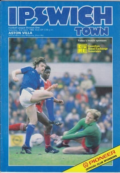 Ipswich Town v Aston Villa 02-Apr-1983