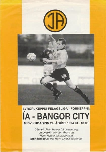 Íþróttabandalag Akraness v Bangor City 24-Aug-1994