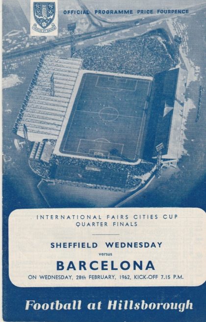 Sheffield Wednesday v Barcelona 28-Feb-1962