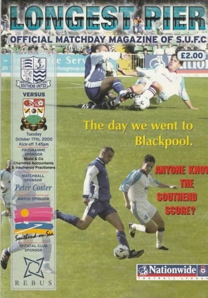 Southend United v Barnet 17-Oct-2000