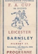 Leicester City v Barnsley 04-Mar-1961