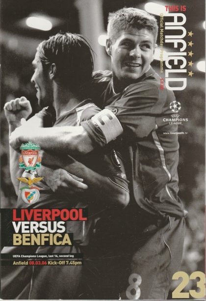 Liverpool v Benfica 08-Mar-2006