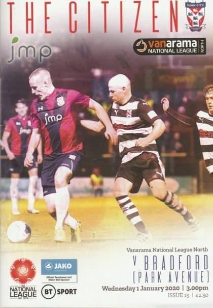 York City v Bradford Park Avenue 01-Jan-2020