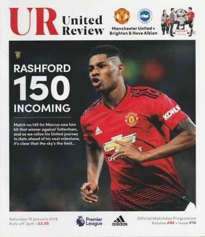 Manchester United v Brighton & Hove Albion 19-Jan-2019