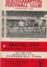 Southampton v Bristol City 07-Jan-1971