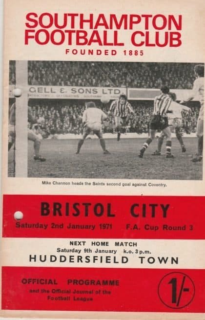 Southampton v Bristol City 07-Jan-1971