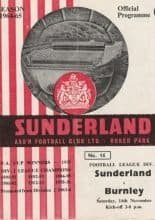 Sunderland v Burnley 14-Nov-1964