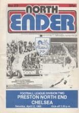 Preston North End v Chelsea 12-Apr-1980