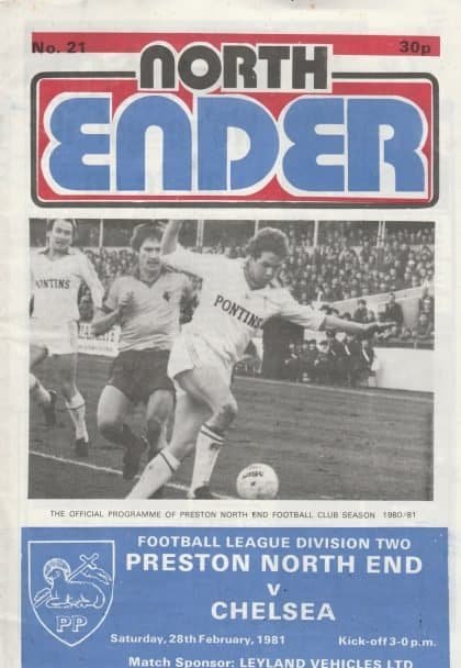 Preston North End v Chelsea 28-Feb-1981