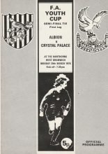 West Bromwich Albion Youth v Crystal Palace Youth  29-Mar-1976