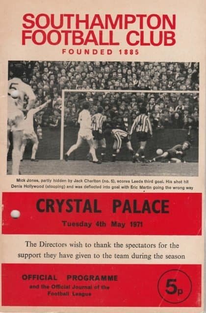 Southampton v Crystal Palace 04-May-1971