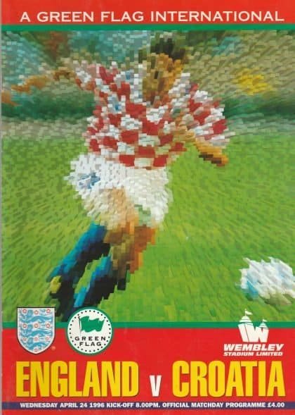 England v Croatia 24-Apr-1996