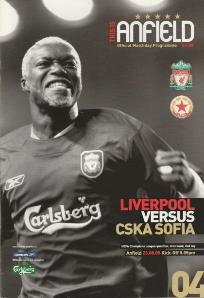 Liverpool v CSKA Sofia 23-Aug-2005