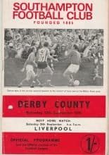 Southampton v Derby County 12-Sep-1970