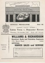 Luton Town v Doncaster Rovers 07-Oct-1965
