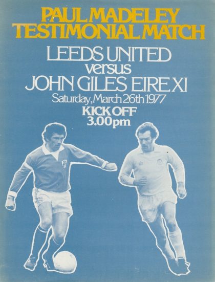 Leeds United v John Giles Eire XI    26-Mar-1977