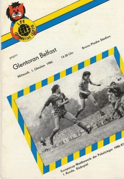 Lokomotive Leipzig v Glentoran 01-Oct-1986