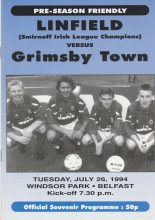 Linfield v Grimsby Town 26-Jul-1994