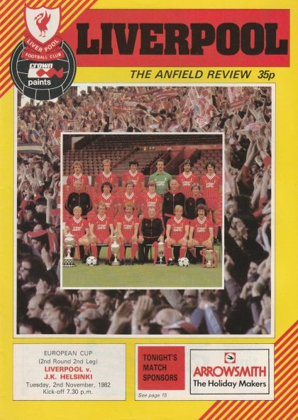 Liverpool v HJK Helsinki  02-Nov-1982