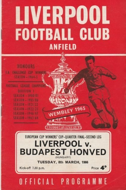 Liverpool v Honved 08-Mar-1966