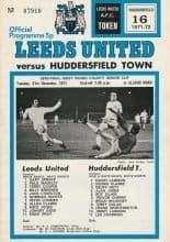 Leeds United v Huddersfield Town 21-Dec-1971