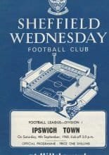 Sheffield Wednesday v Ipswich Town  04-Sep-1968