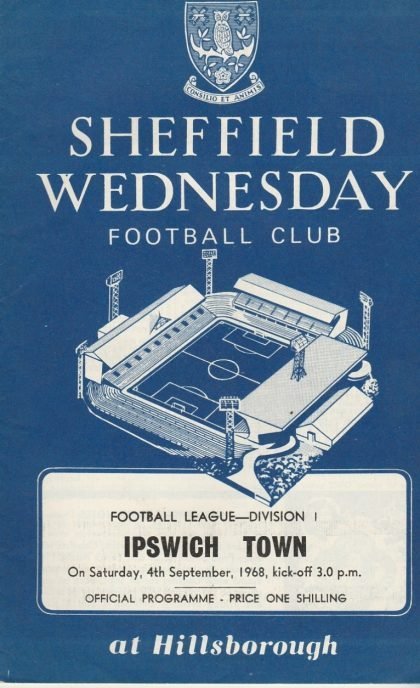 Sheffield Wednesday v Ipswich Town  04-Sep-1968