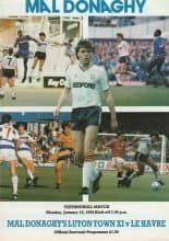Mal Donaghy's Luton Town v Le Havre 15-Jan-1990