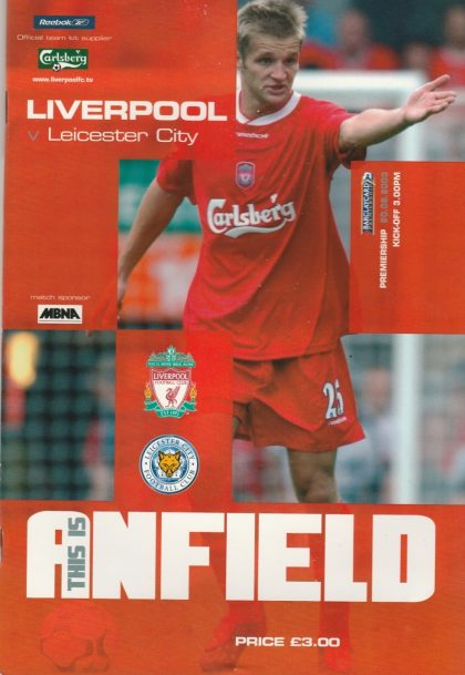 Liverpool v Leicester City 20-Sep-2003