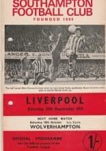 Southampton v Liverpool 26-Sep-1970