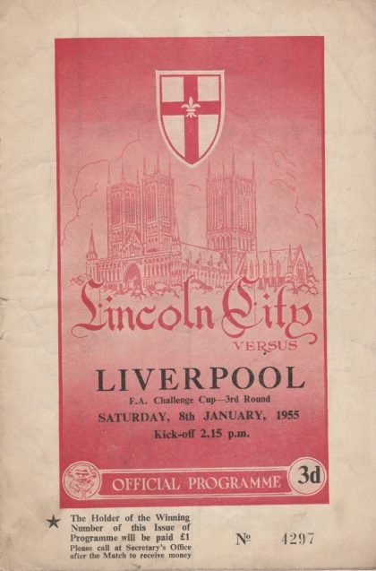 Lincoln City v Liverpool 08-Jan-1955