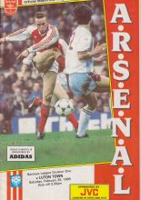 Arsenal v Luton Town 25-Feb-1989