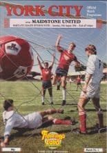 York City v Maidstone United 25-Aug-1990