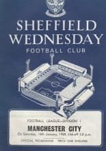 Sheffield Wednesday v Manchester City 18-Jan-1969
