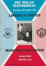 Limerick United v Manchester United  12-Aug-1982