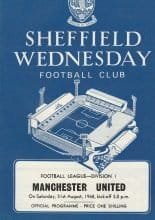 Sheffield Wednesday v Manchester United  31-Aug-1968